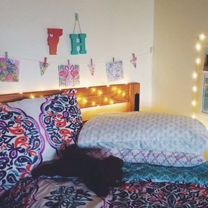 REVERSIBLE Twin XL Boho Comforter + Throw